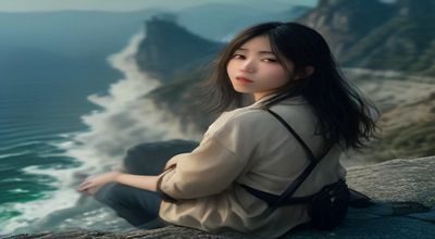 旅行极简穿搭示范：浅灰卫衣搭配深色直筒裤，旅行箱旁仅有几件精简单品整齐码放，体现一丝不挂旅行衣橱的轻量化理念